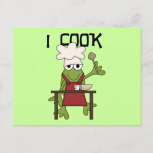 Carte Postale Chef grenouille I Cuisiner des t-shirts et des cad