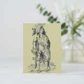 Carte Postale Chef indien Poscard (Debout devant)