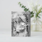 Carte Postale Chef indien Soldat Tourbillon, 1925 (Debout devant)