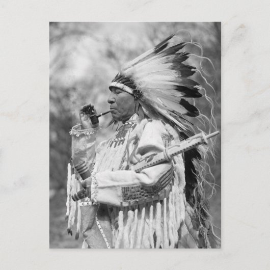 Carte Postale Chef indien Soldat Tourbillon, 1925 (Devant)