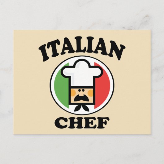 Carte Postale Chef italien (Devant)