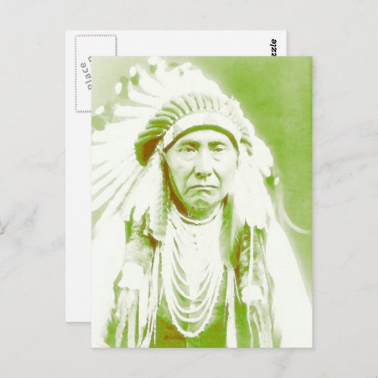 Carte Postale Chef Joseph Native American Leader (Devant / Derrière)