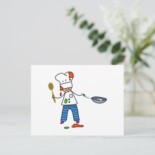 Carte Postale Chef Kid (Debout devant)