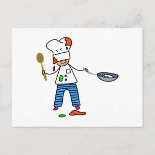 Carte Postale Chef Kid