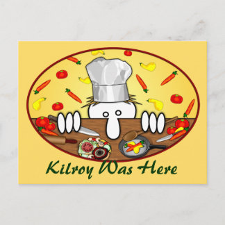 Carte postale Chef Kilroy 2