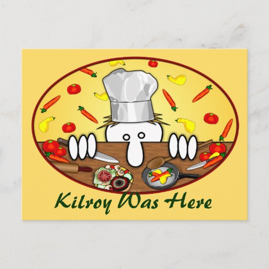 Carte postale Chef Kilroy 2 (Devant)