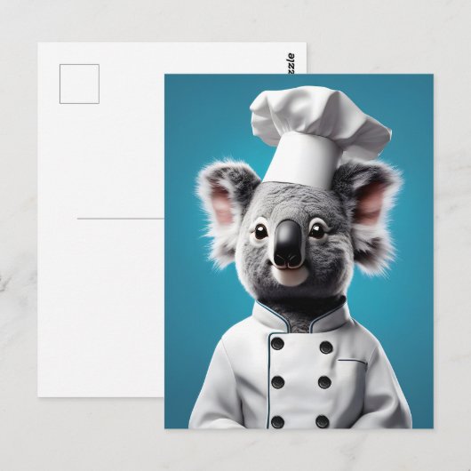 Carte Postale Chef Koala (Devant / Derrière)