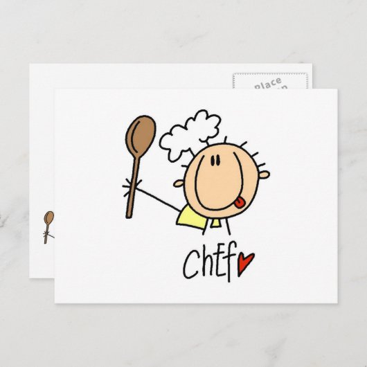 Carte Postale Chef masculin (Devant / Derrière)