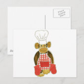Carte Postale Chef Monkey Red (Devant / Derrière)
