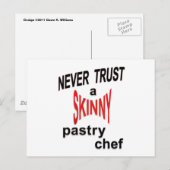 Carte postale Chef Pâtisserie (Devant / Derrière)