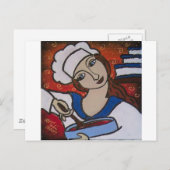 Carte Postale Chef pâtissier (Devant / Derrière)