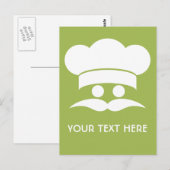 Carte postale CHEF personnalisée (Devant / Derrière)