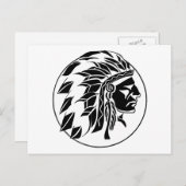 Carte Postale Chef principal indien (Devant / Derrière)