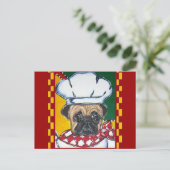 Carte Postale Chef Pug (Debout devant)