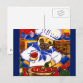 Carte Postale Chef Pug (Devant / Derrière)