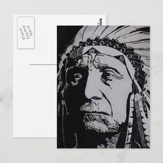 Carte Postale Chef Red Cloud (Devant / Derrière)