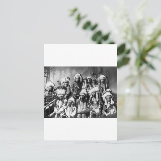 Carte Postale Chef Red Cloud et autres chefs, 1899 (Debout devant)