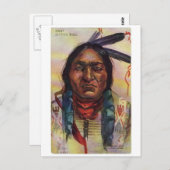 Carte Postale Chef Sitting Bull (Devant / Derrière)