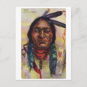 Carte Postale Chef Sitting Bull
