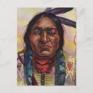 Carte Postale Chef Sitting Bull