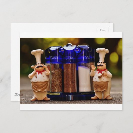 Carte Postale Chef stand (Devant / Derrière)