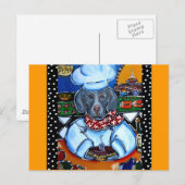 Carte Postale Chef Weimaraner (Devant / Derrière)