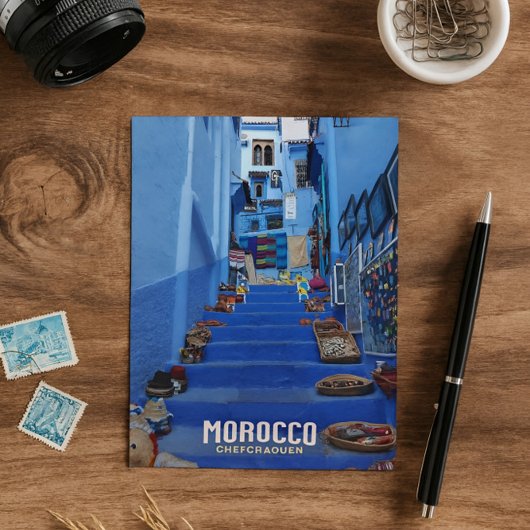 Carte Postale Chefchaouen La Ville Bleue Marocaine Salutations