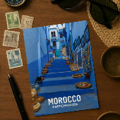 Carte Postale Chefchaouen La Ville Bleue Marocaine Salutations
