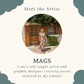 Carte postale Chefchaouen Maroc Aquarelle