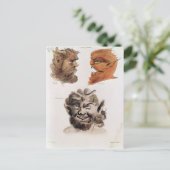 Carte Postale Chefs de démons maléfiques (Debout devant)