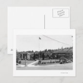 Carte Postale Chehalis, WA Town View et Civic Center (Devant / Derrière)