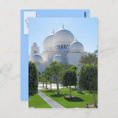Carte Postale Cheik Zayed Grand Mosque couvre d'un dôme 1 (Devant / Derrière)
