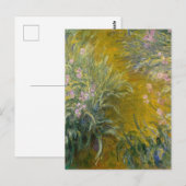 Carte Postale Chemin à travers les iris, Monet (Devant / Derrière)