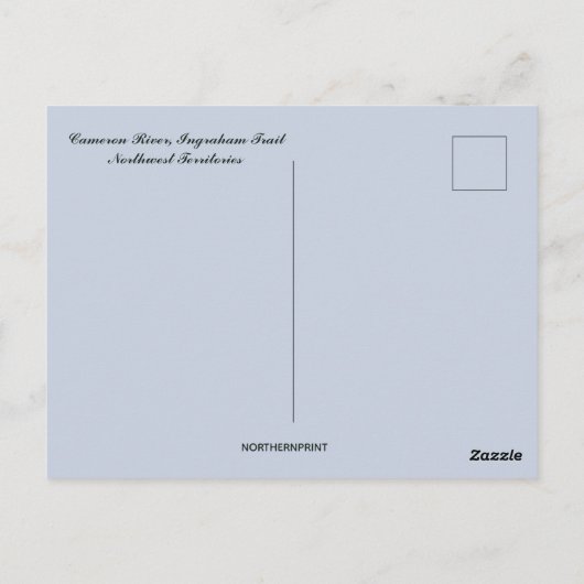 Carte Postale Chemin Cameron River Ingraham Territoires du Nord- (Dos)