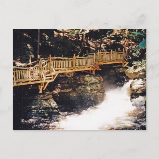 Carte Postale Chemin dangereux (Devant)