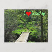 Carte Postale Chemin dans la forêt pour la géocaching (Devant)