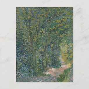 Carte Postale Chemin dans les Bois par Vincent Van Gogh, 1887 Po