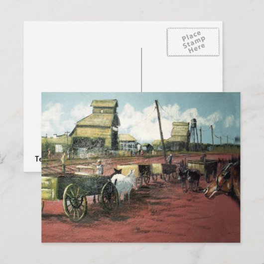 Carte Postale Chemin de fer (Devant / Derrière)