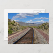 Carte Postale Chemin de fer (Devant / Derrière)