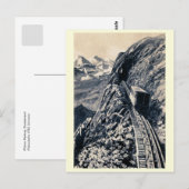 Carte Postale Chemin de fer à crémaillère du Pilatus (Devant / Derrière)