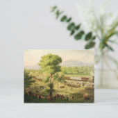 Carte Postale Chemin de fer dans la vallée du Mexique, 1869 (Debout devant)