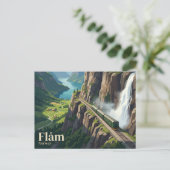Carte Postale Chemin de fer de Flåm Norvège (Debout devant)