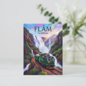 Carte Postale Chemin de fer de Flåm Norvège (Debout devant)