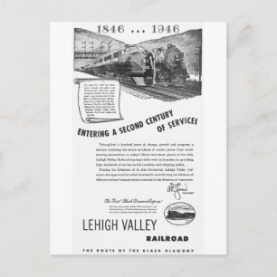 Carte Postale Chemin de fer de Lehigh Valley-A Deuxième siècle d