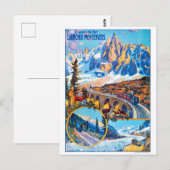 Carte Postale Chemin de fer de Montevers, France, train au-dessu (Devant / Derrière)