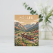 Carte Postale Chemin de fer de Sóller Espagne (Debout devant)