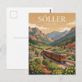 Carte Postale Chemin de fer de Sóller Espagne (Devant / Derrière)