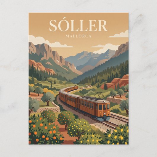 Carte Postale Chemin de fer de Sóller Espagne (Devant)