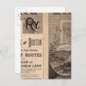 Carte Postale Chemin de fer d'Erie (Devant / Derrière)