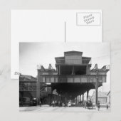 Carte Postale Chemin de fer élevé, Philadelphie, PA, 1910 (Devant / Derrière)